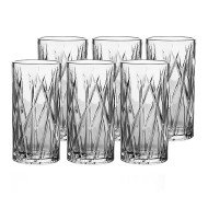 Jogo 6 Copos 350ml Forest Alto de Cristal Ecológico